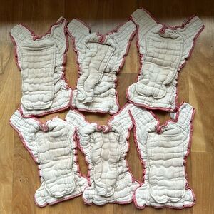Clotheez workhorse diapers size medium - set of 6. GUC.